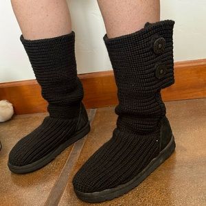UGG Black Sweater Boots